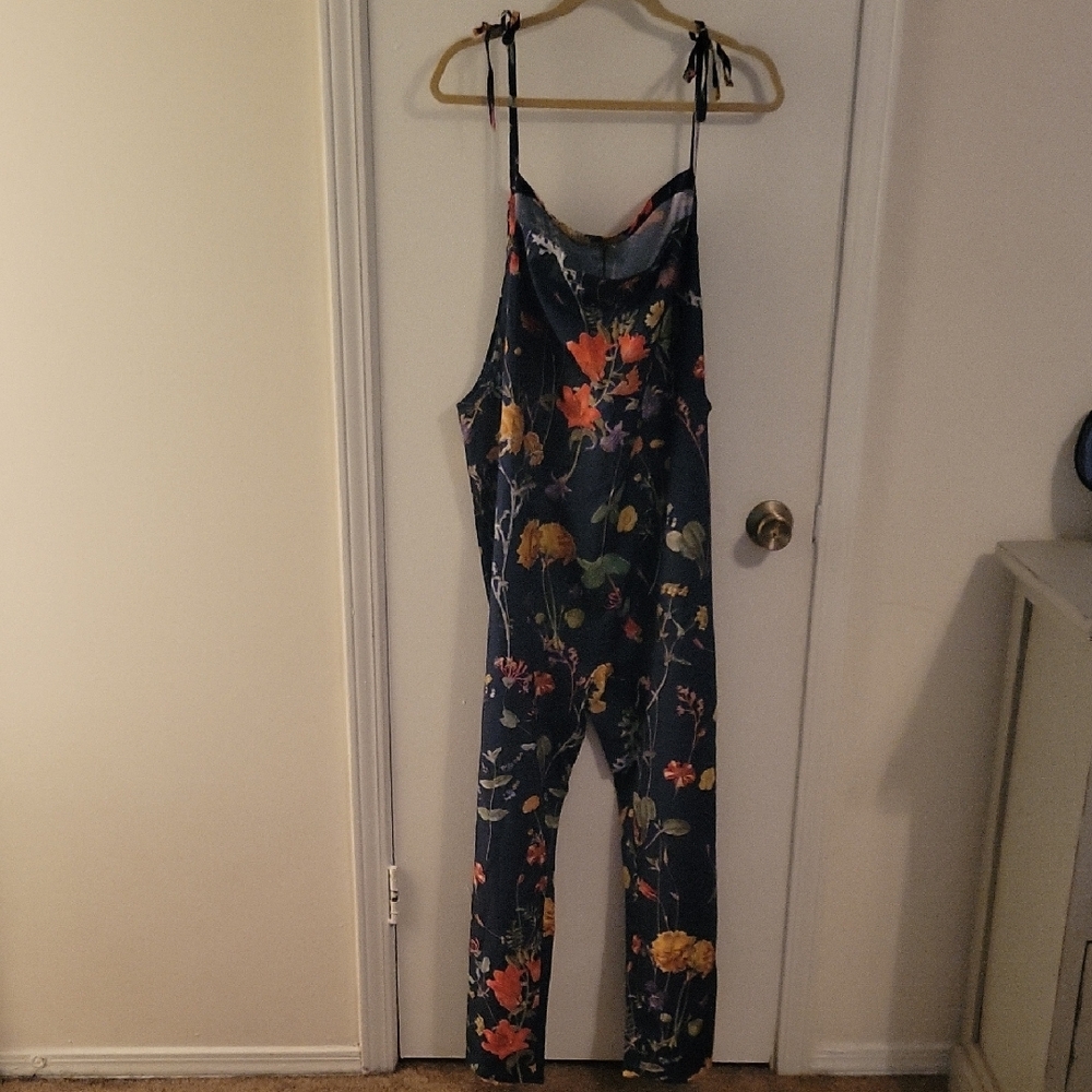 Floral Jumpsuit with Adjustable Straps